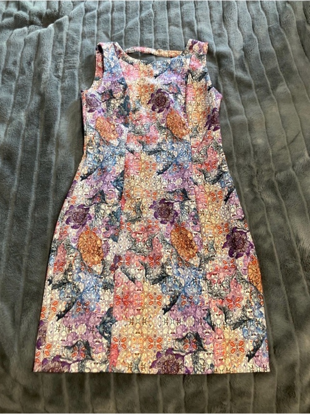 H&M Multicolor Floral Patchwork Midi Dress